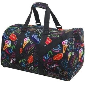 ✨Fantastic iscream 'Neon Nights' Neoprene 20" x 11.5" x 11" Duffle Bag